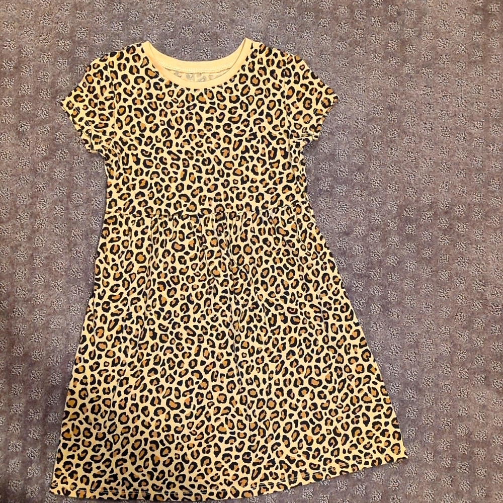Old Navy Animal Print cotton dress 4T